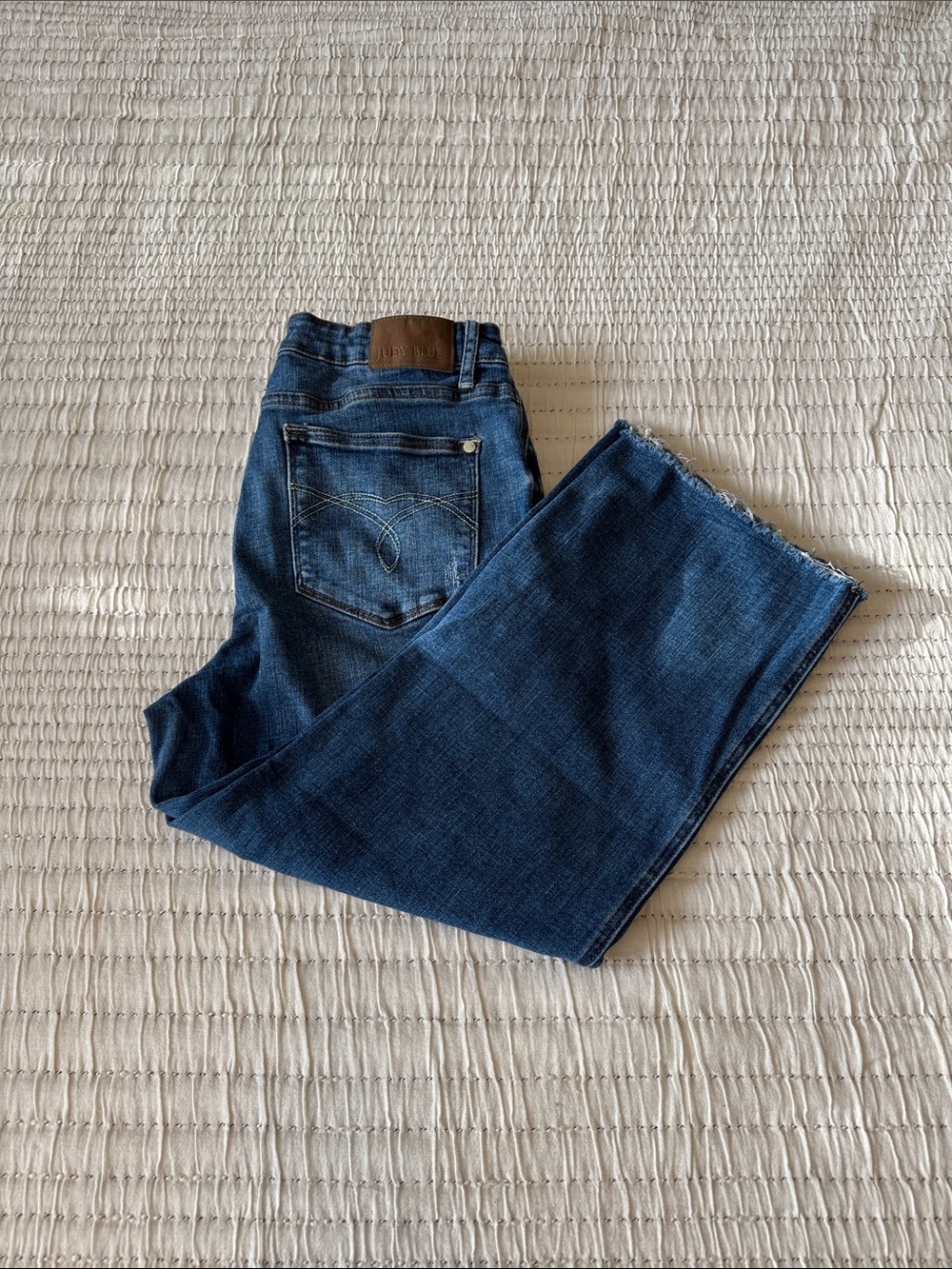 Judy Blue Dark Blue Cropped Ankle Jeans